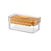 Press-Type Ice Cube Tray with Lid - Food Grade Storage Box for Homemade Ice Cubes