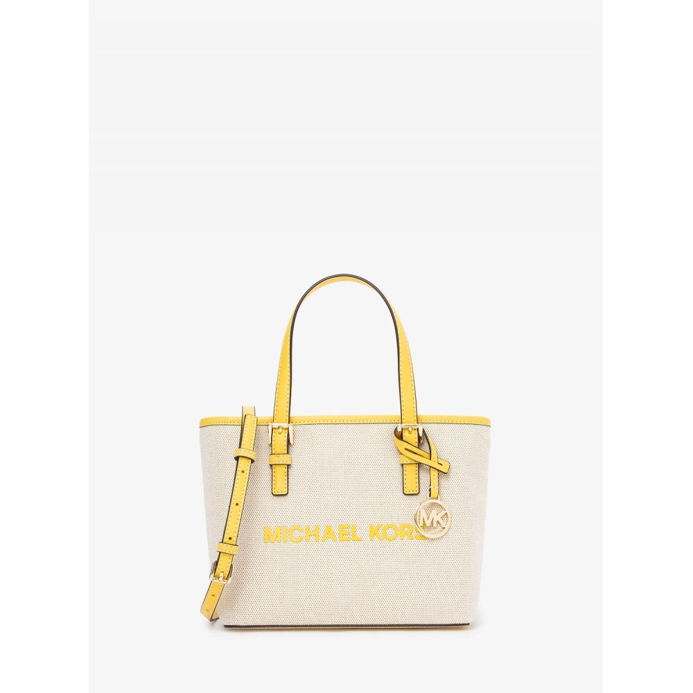 

MICHAEL KORS [Special Price] JET SET TRAVEL Carryall Convertible Top Zip Tote Extra Small 35S4GTVT0C5455 Golden Yellow
