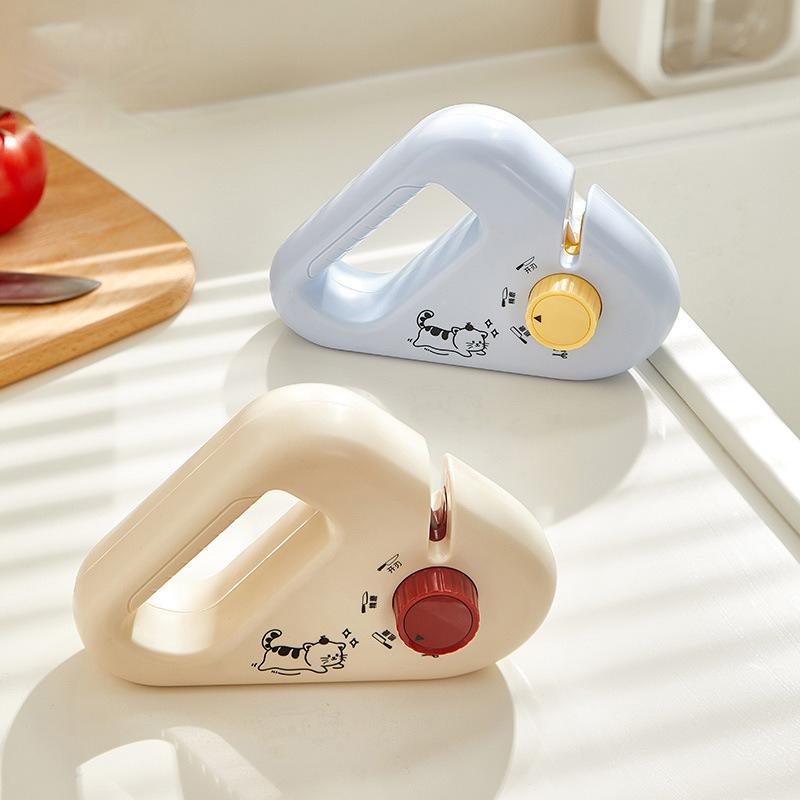 Hand-Held Four-In-One Knife Sharpener Household Sharpening Tool Kitchen Double-Sided Grindstone Knife Sharpening Artifact