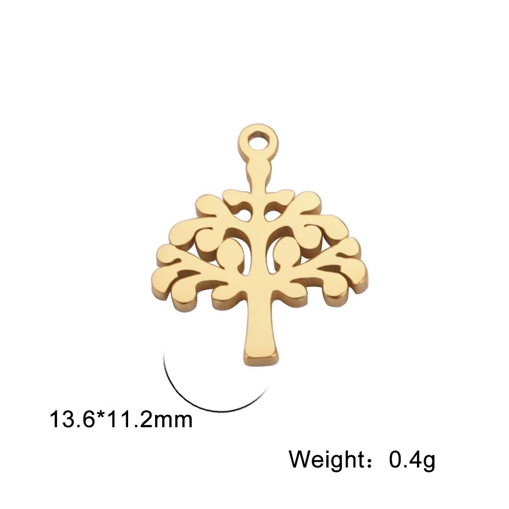 5 Stück/Los DIY Anhänger für Ohrring Halskette Armband Musikbaum Mond Stern Edelstahl Anhänger für Schmuckherstellung Zubehör