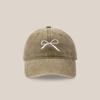Embroidery Embroidery Bow Baseball Cap Cotton Sun Hat Simple Bowknot Baseball Hat  Outdoor