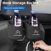 Car Fur Seat Back Water Cup Holder With Hook Drink Rack Storage Pocket For C4 C3 C5 C1 C2 Berlingo Celysee Cactus