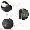 NICOLE & DORIS Women's Crocodile Embossed Handbag, 2-Way Shoulder Bag, Large Capacity, Waterproof, Popular, Double-Layered, Divided, with Bottom