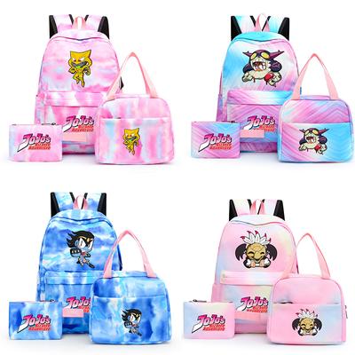 3 adet/takım Anime Baskılı Macera gizli sakli konusmalar Okula Dönüş Sırt Çantası Çocuk Kawaii Hediye Kalem Kutusu ile Öğle Yemeği Çantası Sırt Çantası