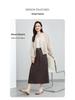 Gonna midi snellente Yi Fei da donna in Tencel e Lino, Estate 2026
