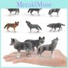 Simulation Wolf Model Pvc Decoration For Kids Playroom And Animal Study