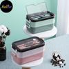 New Bento Lunch Box For Student Office Worker Double Layer Microwave Warming Lunch Food Storage Container