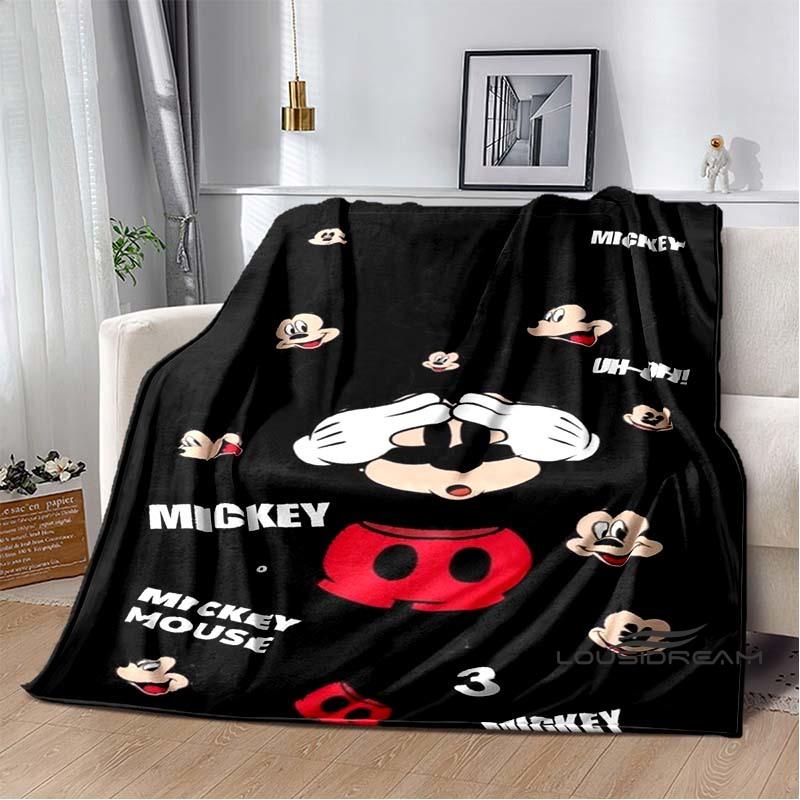 Die Mickey Maus Cartoon-Decke ist flauschig und weich, geeignet für Kinder und Erwachsene und perfekt für Zuhause, Reisen, Camping an