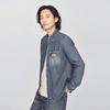 Lee Men's Standard Fit Retro Lapel Long Sleeve Denim Shirt