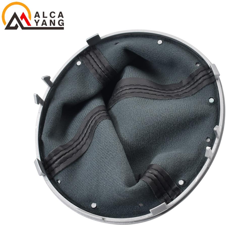For Suzuki Swift 2011-2017 Black PU Leather Car Gear Shift Shifter Knob Lever Gaiter Boot Cover For Suzuki S-Cross SX4 ALTO