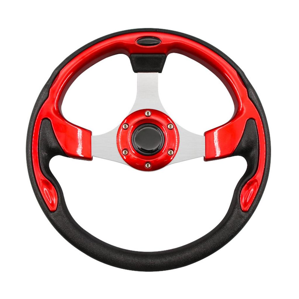 Golf Cart Sports Style Steering Wheel with PU Cortex Material and Precise Fit for Club Car Golf Cart Parts