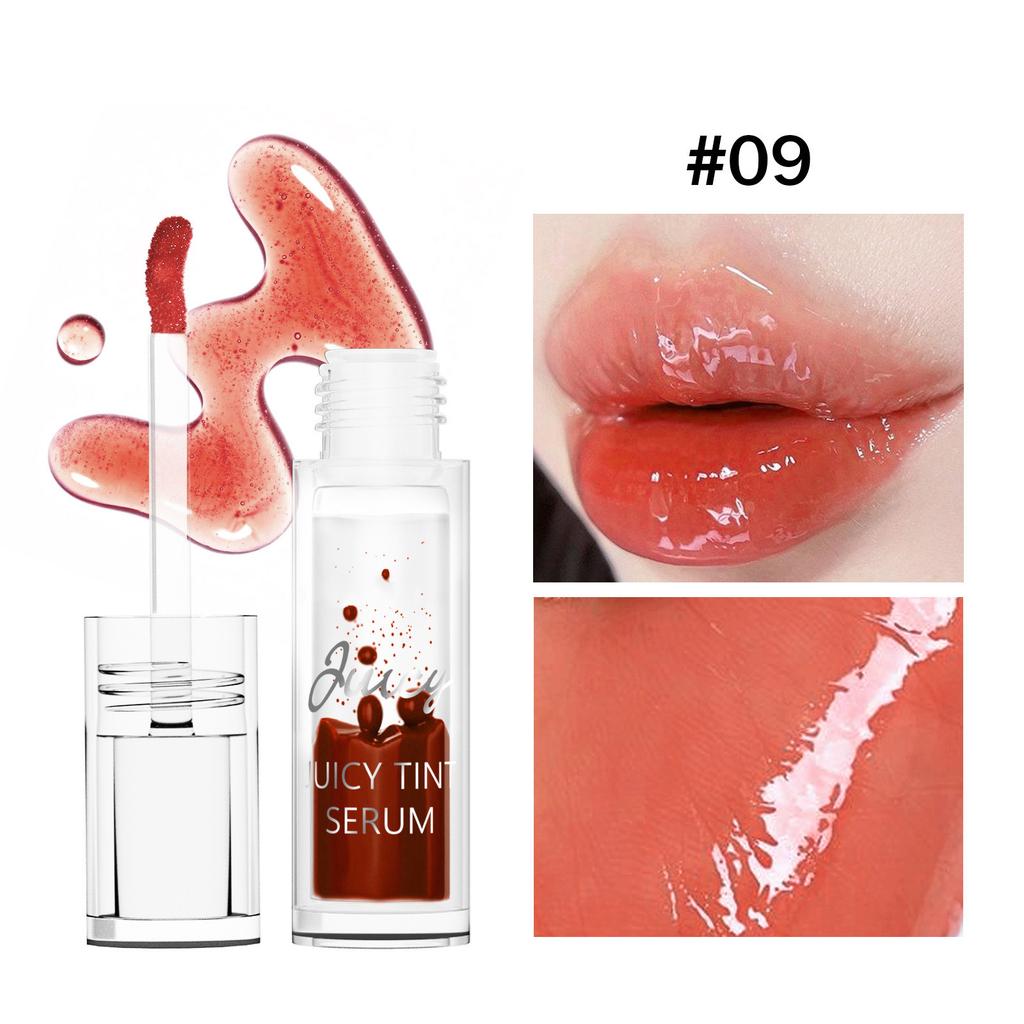 Lip Oil with Tinted Cherry Shine, Mirror-Finish Moisturizing Lip Gloss, Long-Learing Nourishing Wear for Women, 1 Piece
