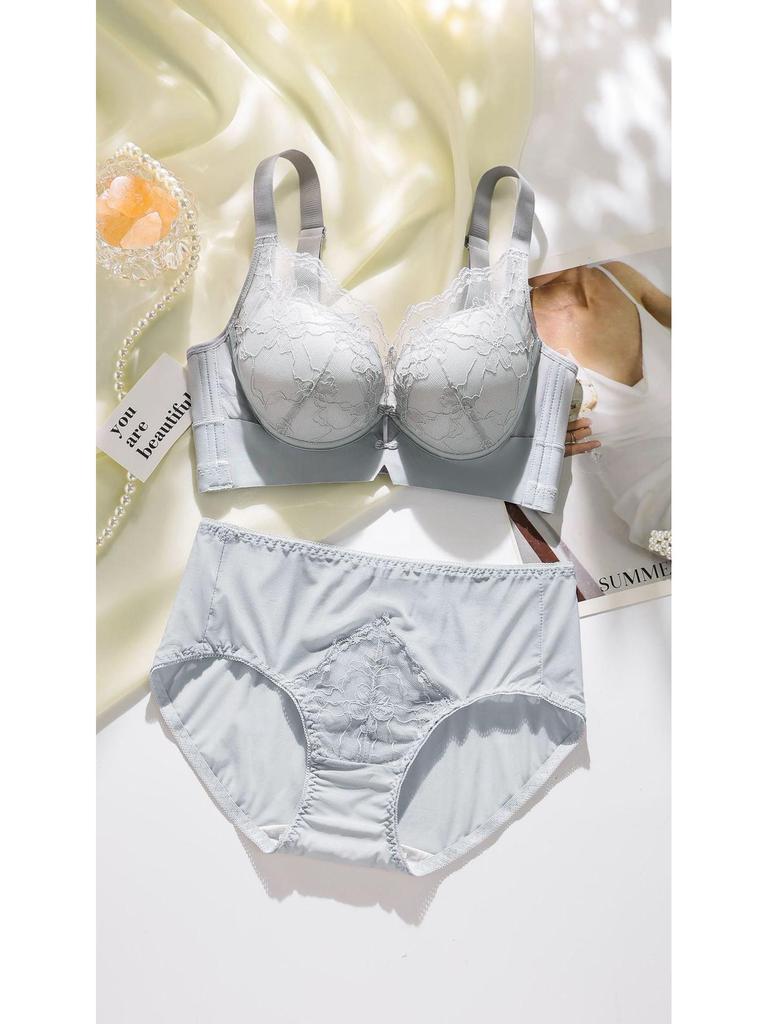 Lace Push-Up Sexy Lingerie Set - Enhancing Bra & Panty with Side Support