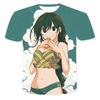 3D My Hero Academia Anime Character Graphic Printed Casual Short Sleeved Men's T-shirts - Medium Stretch Polyester Fabric Summer Relaxed Fit Clothing