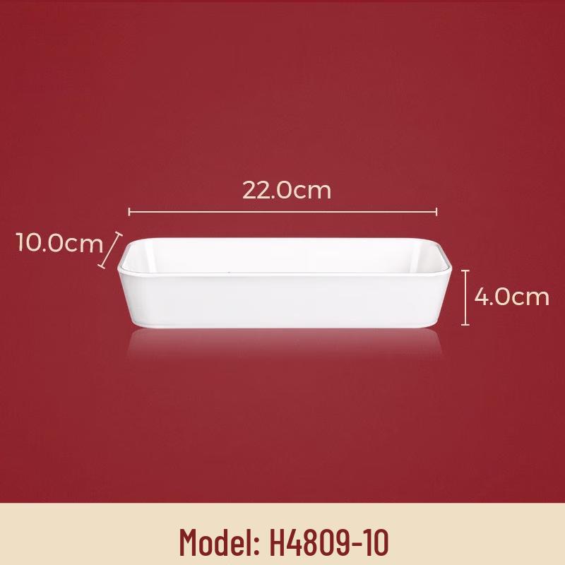 Wuhe 8.6-inch Melamine Rectangular Plate