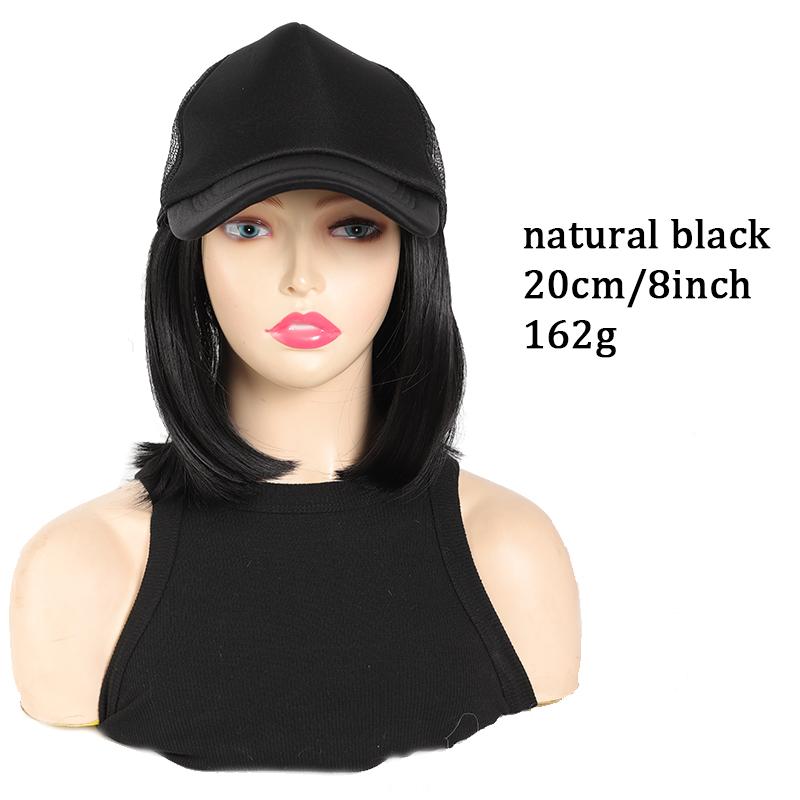 

Модный женский черный короткий парик из губки-утконоса BOBO, синтетический парик, легко носить, чтобы создать непринужденный стиль