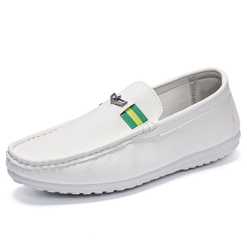 Mocasini din piele pentru bărbați, cu talpă joasă, de vară: Mocasini confortabili, cu talpă moale, la modă