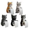 Wall Mounted Toilet Paper Roll Holder Cat Paper Roll Holder Animal Paper Towel Holder for Kitchen Bathroom Counter Home Cottage
