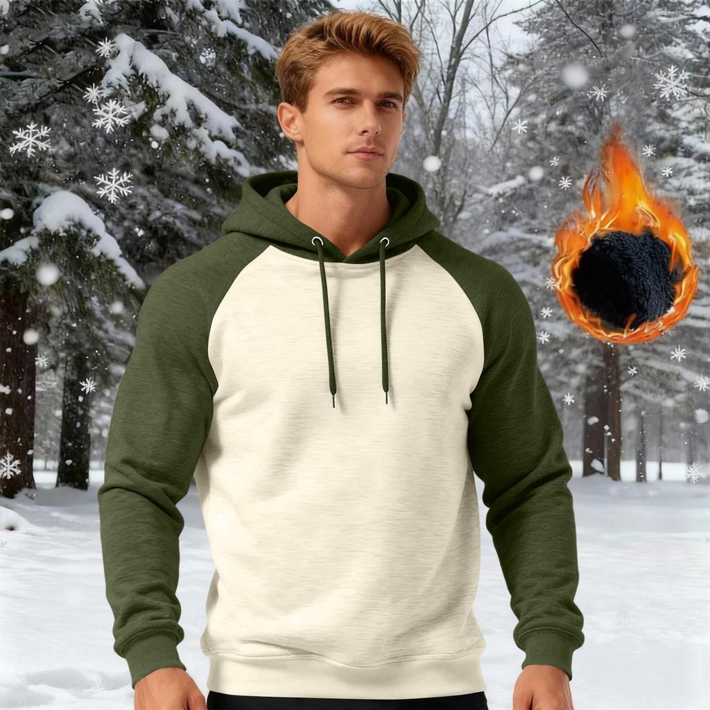 Men's Pullover Hoodies Sports Soft Blend Fleece Hooded Sweatshirts