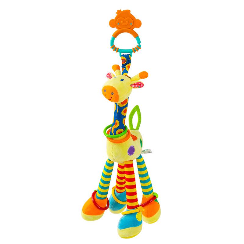 Giraffe Rattle Plush Toy for Crib - Happy Monkey Collection