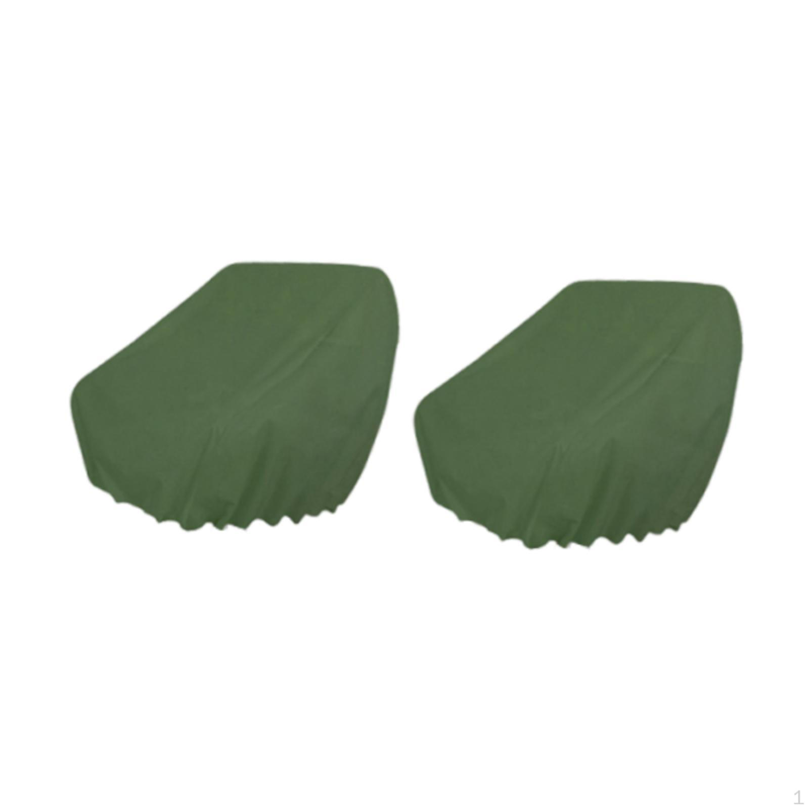 

2 Pack Boat Seat Covers, Protectors, Waterproof, , Easy Installation And Maintenance, Oxford Chair Green