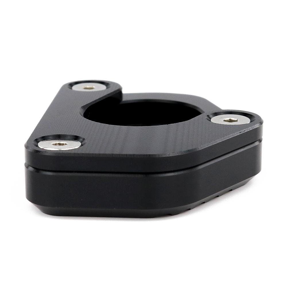 Motorcycle Foot Stand Pad Kickstand Side Pad Stand Enlarge Extension Fit For Kawasaki Ninja 650 Z650 2020-2024 Z650RS 2022-2024 чёрный