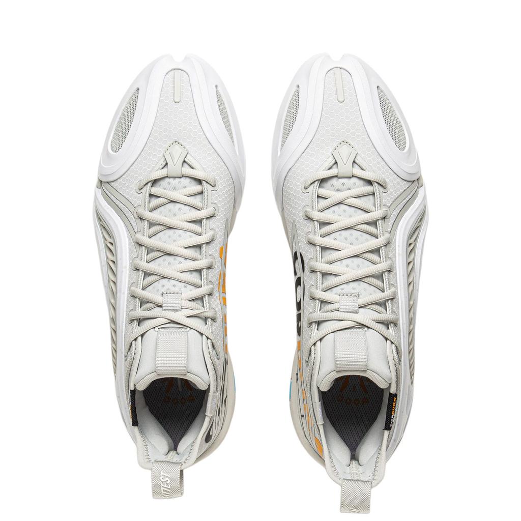 Li Ning BadFive Air 1 Super Basketball Shoes Men's Mid top Waterdrop Gray ABFV037-7