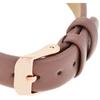 Fieldwork Women's Analog Watch, Ripia, Pink Gold with Floral Pattern and Leather Strap, Brown, GY045-4
