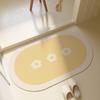 Simple Bathroom Diatom Mud Foot Mat Bathroom Door Mat Toilet Non-Slip Mat Toilet Absorbent Floor Mat