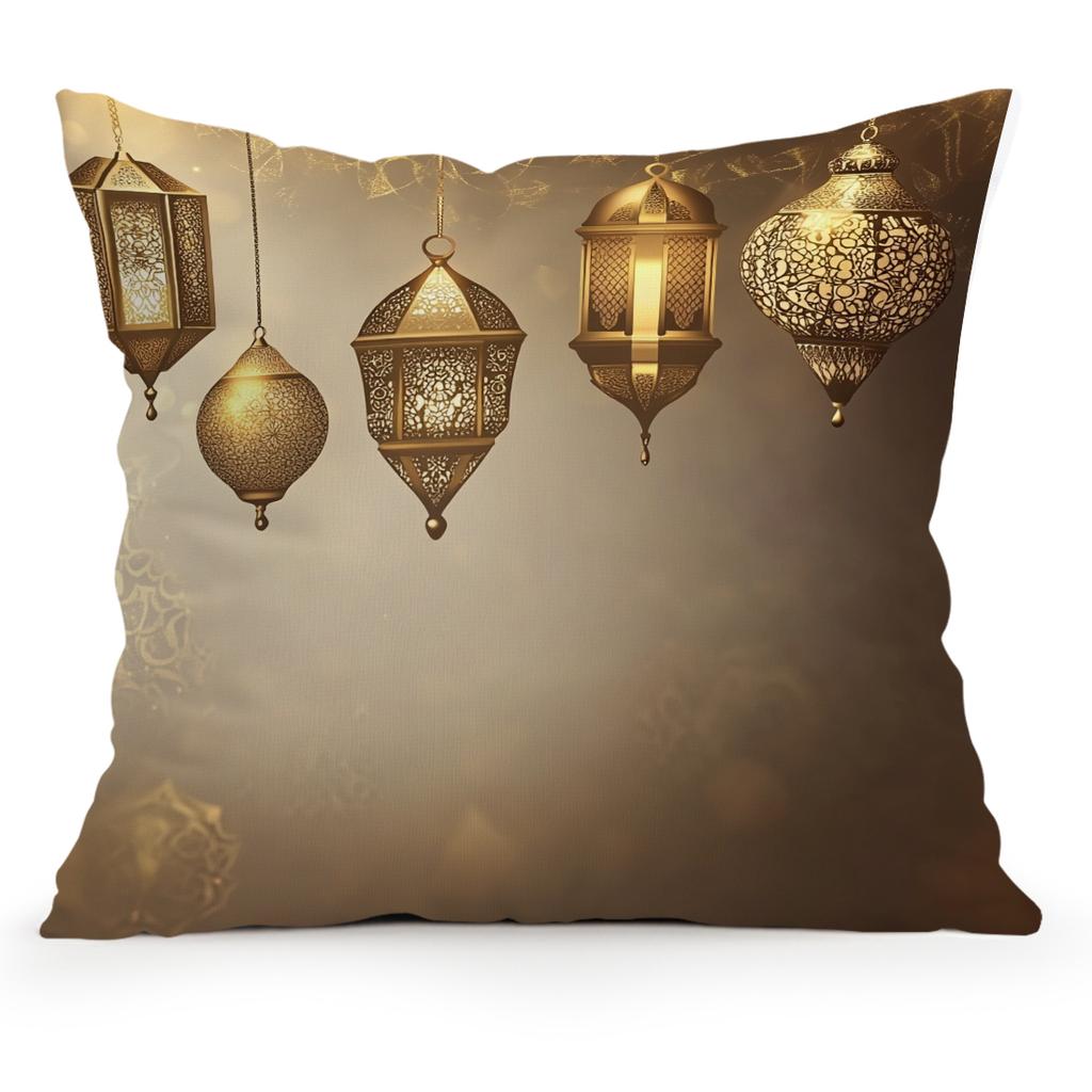 Lavish Lantern Ramadan Pillowcase Printed Polyester 40/45/50cm Throw Pillowcover Decorative Sofa Cushion Pillowslip Home Decor