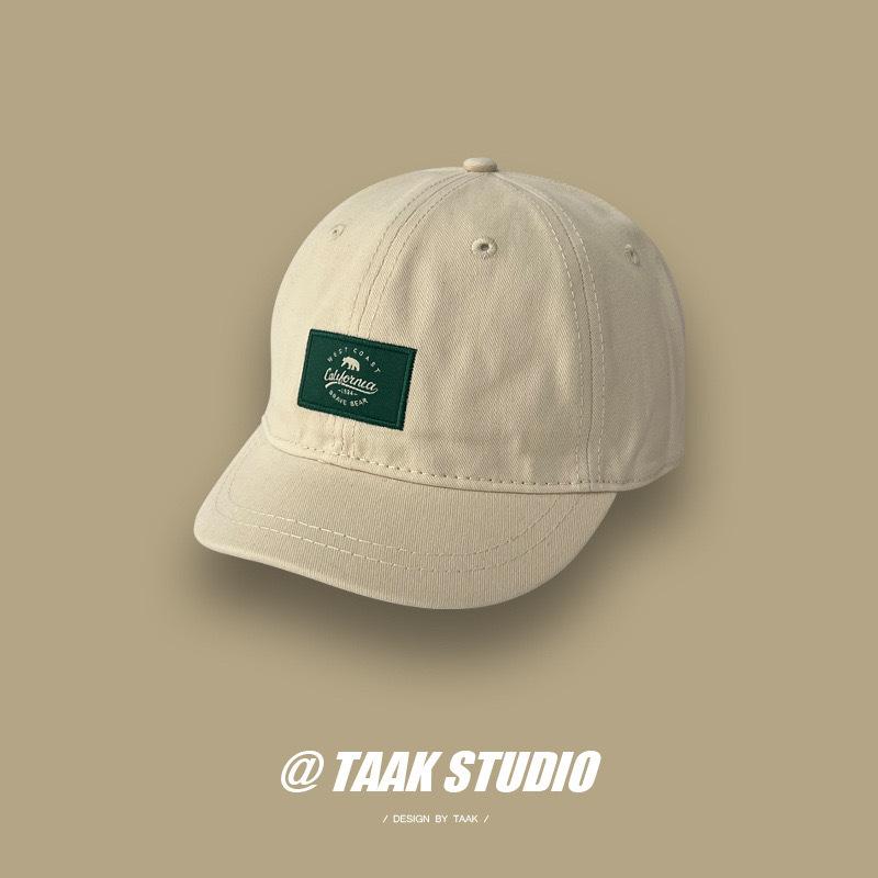 

Бейсболка с короткими полями в виде розового белого медведя для детей, летняя нишевая кепка с короткими полями, модная мужская M（56-58cm）