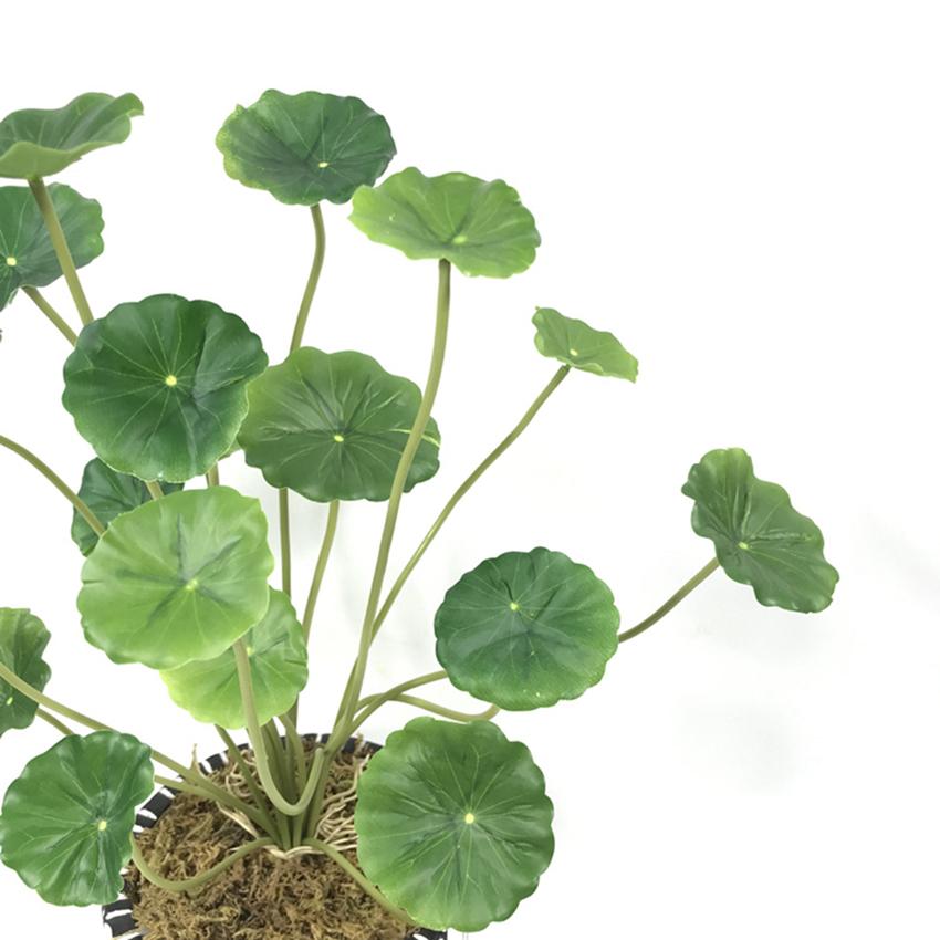 Artificial Plants Lotus Leaf Potting Materials Festival Room Home Decor Household Product Outdoor Pool Aquatic Green PlantBonsai