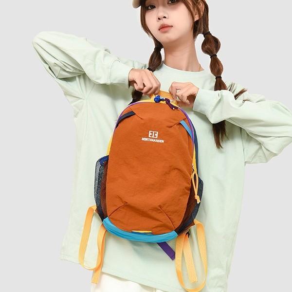 College Color Block Backpack Women's Lightweight Waterproof Backpack For Outdoor Travel