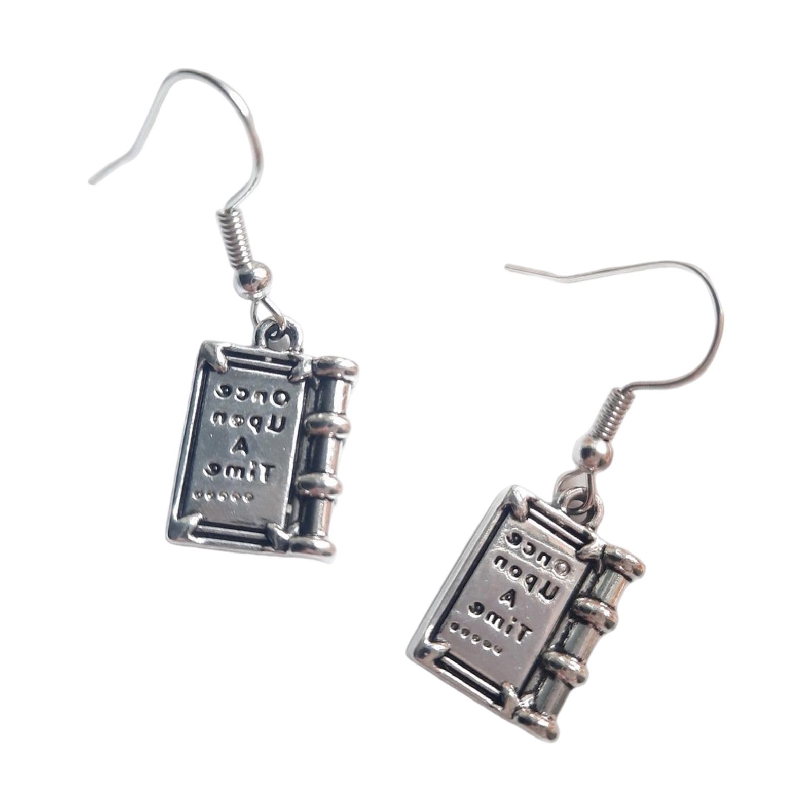 

Book Shape Earrings Delicate Craftsmanship Trendy Ear Accessory Women Earrings Suitable for Gift Giving Occasions 1