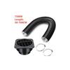 Vehicle Heating System Air Outlet Deflector 60mm with Two Flexible Ducts and T Tee Connector for Stationary Use