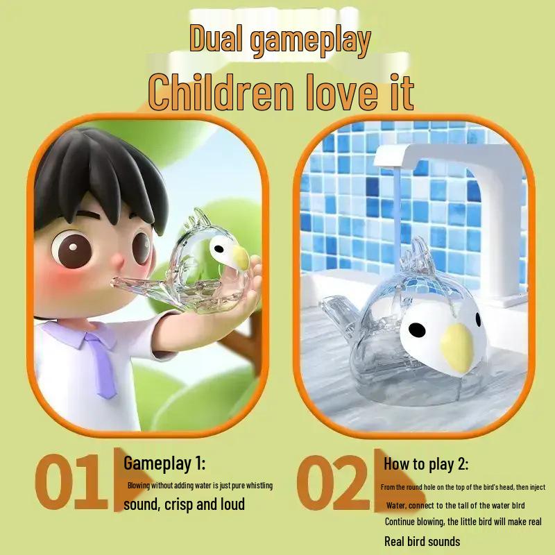 Water Bird Whistle: Children's Oral Muscle Trainer for Learning Bird Calls