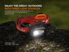 FENIX Rechargeable Headlamp for Trail Running and Outdoors 800 Lumens 125m Range Up To 160 Hours Dual Primary Beams Cool Warm White 5lm Red Beam Sport