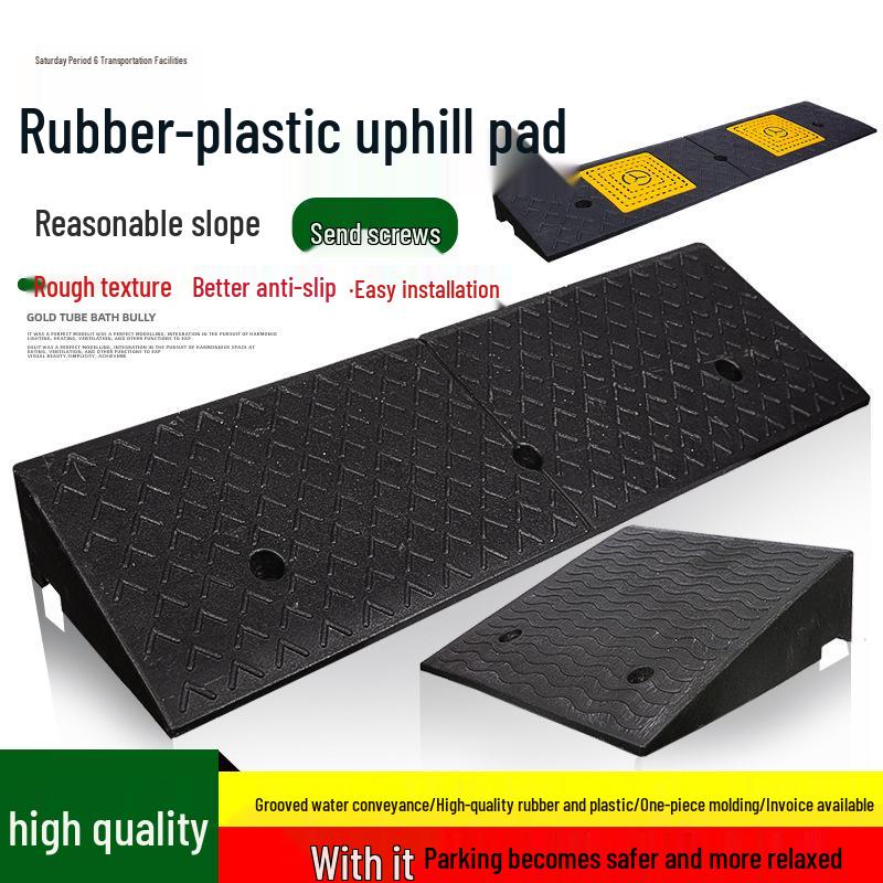 100cm Long Step Mat Curb Ramp for Home Use – Threshold and Speed Bump Climbing Mat