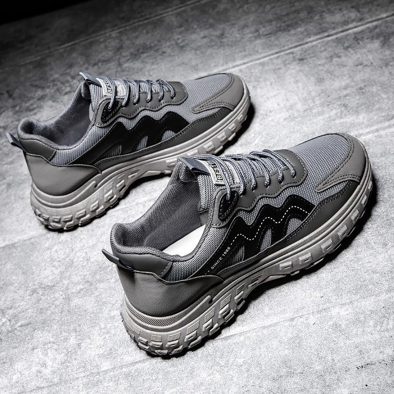 Tire sports shoes trend low-top breathable running shoes autumn new fashion versatile sports and leisure men's shoes