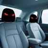 Red Devil Eye Pattern Seat Headrest Covers, Fashionable and Unique Design, Enhances In- Ambiance, Suitable for Daily Driving and Long-Distance Travel