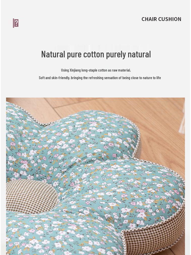 Korejský polštářek s květinami švestky: Celobavlníkový polštářek na zdřímnutí do kanceláře a ložnice