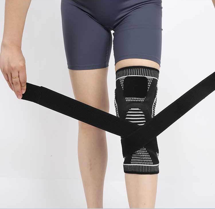 Single Knee Pads !Sports Silicone Knee Pads, Fitness Running Knee Pads, Short Pressurized Straps, Meniscus Knee Pads
