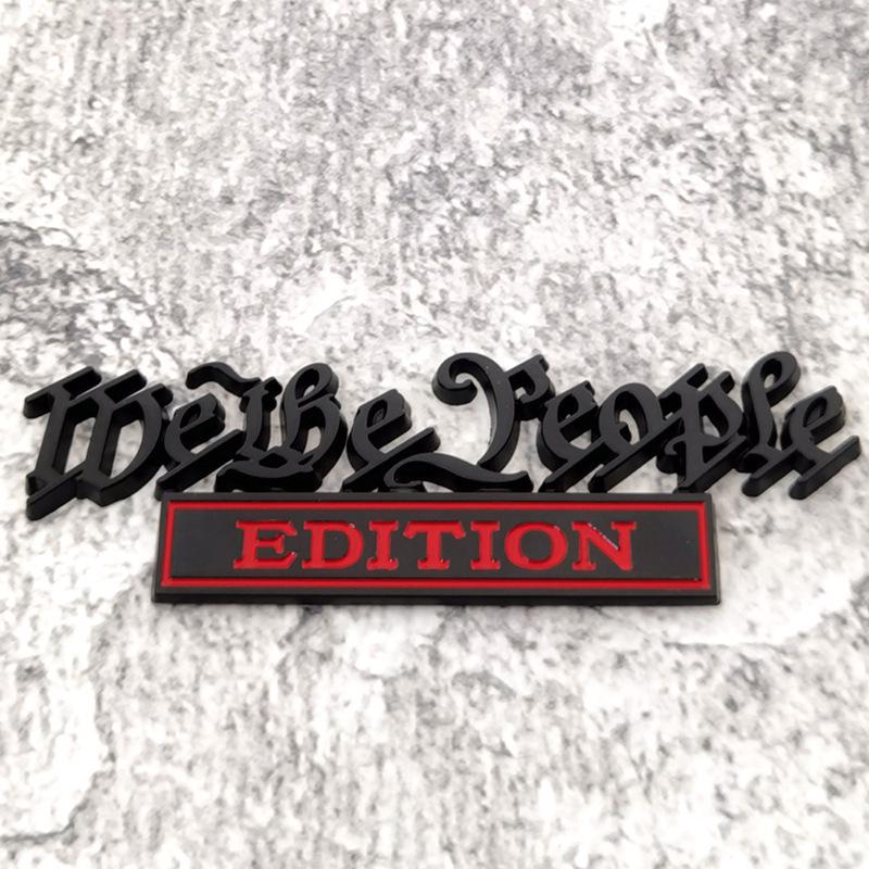 My Lidé Kovový Znak na Auto - Přeshraniční Zdroj Úprava Auta Zadní Znak