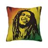Fashion Jamaica Reggae Rock Bob Marley Cushion Cover xcm Soft Pillow Case for Sofa Square Pillowcase Home Decor