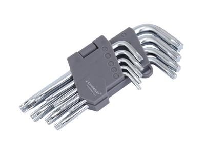 130 mm Innensechskantschlüssel für TORX-Schrauben, T10-T50, 9-tlg.