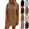 Women's Loose Mid Length Long Sleeved Home Skirt