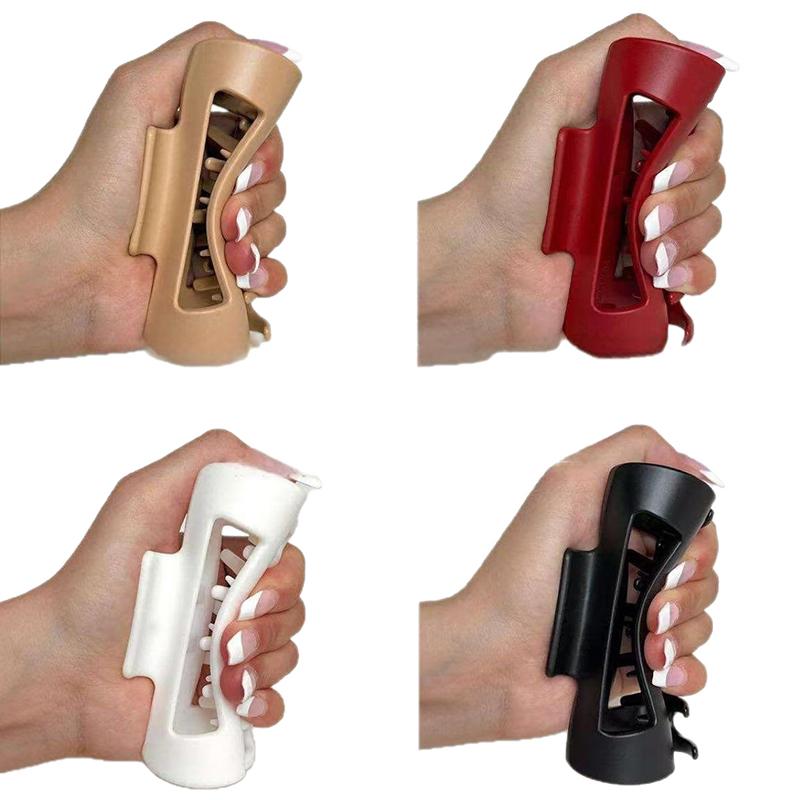 1/2/4 Pcs Soft Silicone Shark Hair Clips for Women Protective Elastic Hair Clip Back Head Durable Flexible Unsnappable Claw Clip