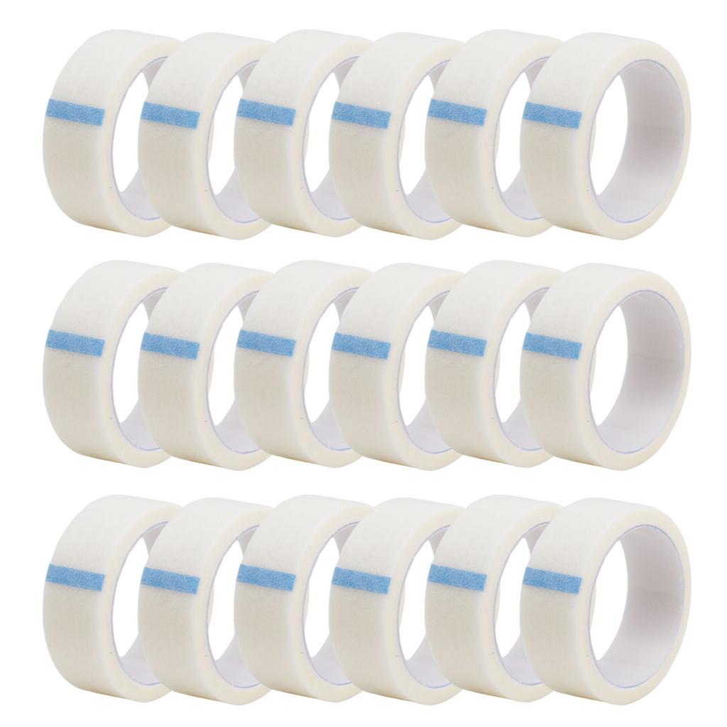 9Mx1.25cm Breathable Eyelash Extension Paper Tape Roll - Non Woven Fabric Adhesive for Fake Eyelashes - 1/5/10/20/50PCS Options