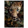 Flower Jungle Animal Lion Tiger Leopard Deer Abstract Wall Art Poster Grand Styel Canvas Painting Decoration Living Room Decor