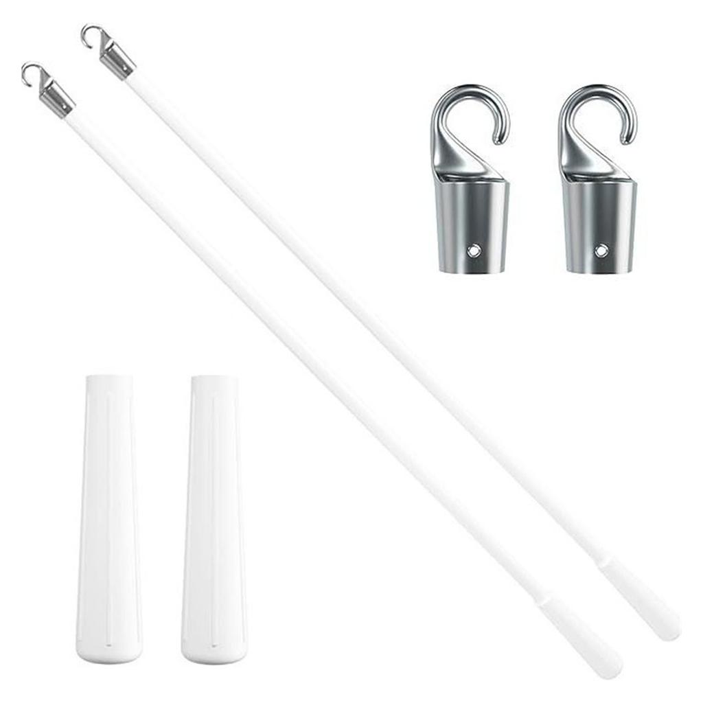 Upgrades Fiberglass Vertical Blind Tilt Wand Adjustable Tilt Rod with Hook & Grip for Window Blinds Replacement Parts